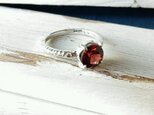 ガーネットのシルバーリング