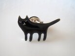 黒猫ブローチの画像