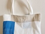 【Kさまオーダー品】スカイブルーのトートバッグの画像