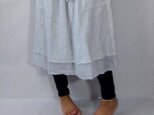 2枚重ねリネンスカート