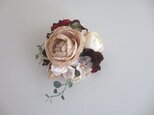 コサージュ『rose』/beige pinkの画像