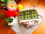 ビーズ編み浴衣バッグ - マリーゴルドの画像