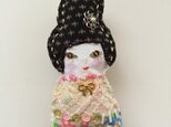 Brooches110 " girl-black＆pink"の画像