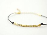 Cube Cord Bracelet (black)
