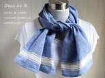 <杉山さまご予約品>綿麻の手ぬぐい ブルー2の画像