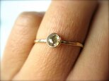 Rutilated Diamond Ring 14kの画像