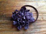 革花のヘアゴム L (葉っぱなし)薄紫 103の画像