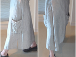 ワークロングスカート（丈８０cm）薄グレーの画像