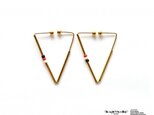 Wire earring triangle Aの画像