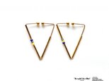 Wire earring triangle Bの画像