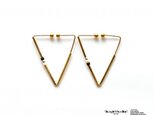 Wire earring triangle Cの画像