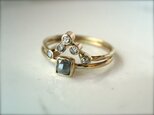 Diamonds Chevron Ring 14kの画像