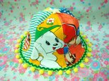 昭和レトロ お子様ハット 青の画像