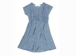 shirred one-piece  (blue)の画像