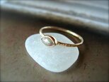 マーキースSilver x Red DiamondRing14kの画像