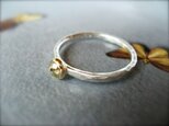 Yellow Diamond Mix Metal Ring14kの画像