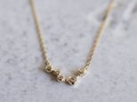 K18 Stardust 5 atones necklace [P055K18YG]の画像