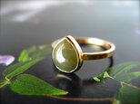 Moss GreenxGray Diamond Ring 14kの画像