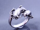 ナマズとドジョウのリング/シルバーリング/silver925の画像