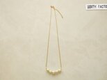 コットンパール5粒ネックレス／キスカ