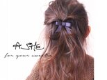 【再入荷】ribbon hair clip (3.5cm)
