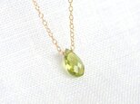 ペリドットの一粒ネックレス