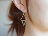 【14KGF】 triangle gold earringsの画像