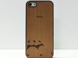 木製 バンダ マホガニー iPhone5,5s ケース ブラックの画像