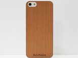 木製 (マホガニー) iPhone5,5s ケース ホワイトの画像