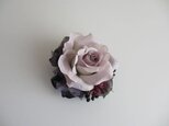 コサージュ『rose』purple/blueの画像