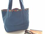 LIBERTY PRINT ふちどり　プチトートバッグ