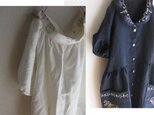 m様オーダー品刺繍デザインリネンワンピース２点set