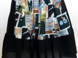 絽と男の子の着物で作ったミニスカート　あ４５５の画像