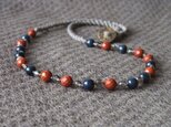 Navyblue×Vermilion Necklaceの画像