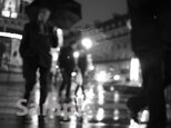 rainy day (Paris) モノクロの画像