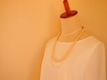 cotton pearl TWIN・necklaceの画像