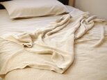 エシカルヘンプニット編み柔らかブランケット シングルサイズ A/Wの画像