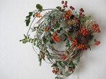 オレンジの木の実のwreathの画像