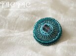 ◆sale◆ビーズ刺繍miniブローチ 【sky blue】の画像