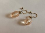 ノンホールピアス No.557オレンジストライプの画像