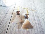 △Geometric triangle earrings　2の画像