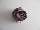 コサージュ『antique　rose』/gray　purpleの画像