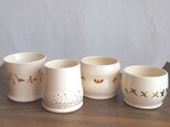 金彩模様のカップ（４客セット）の画像