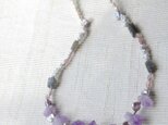 ポイントアメジストのネックレス