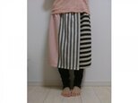 ※オーダー品※タックスカート1055(モノトーン×ピンクB)022の画像