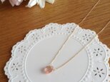 【SALE】K10オレゴンサンストーン一粒ネックレス