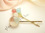 glassbeads＊配色ヘアピンセットの画像