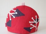 Tea cozy（red/illustration）の画像