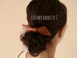 leather barrette Cの画像