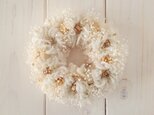 ふわふわリース(ホワイト・12cm)
